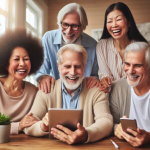 seniors using technology