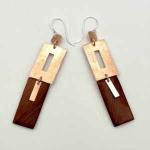 bronze, manzanita and argentium sterling silver