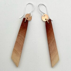 bronze and manzanita and argentium sterling silver