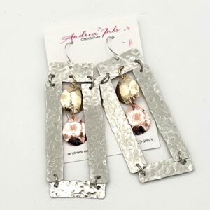 brass coppe nickel bronze argetium sterling earrings