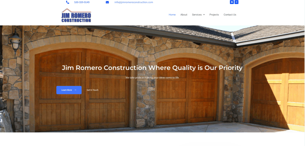 Andrea Inks website design and development