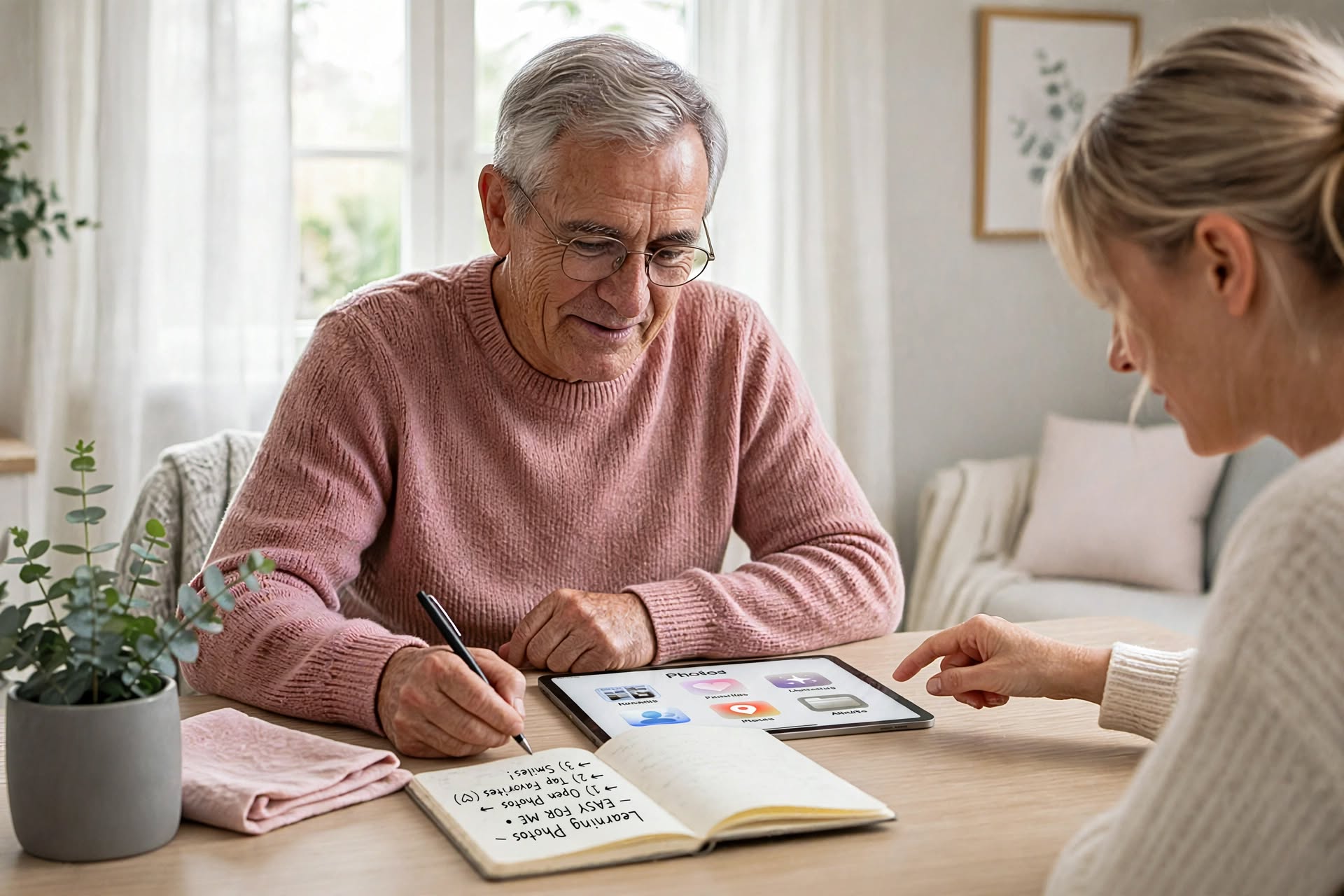 senior man using technology
